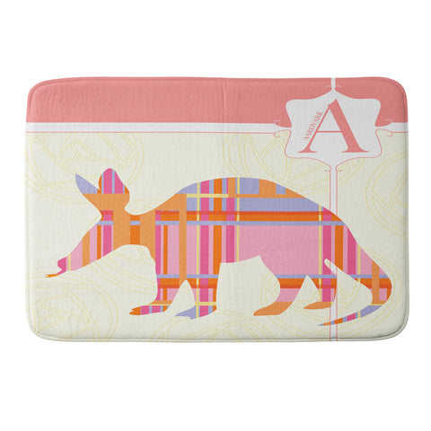 Jennifer Hill Miss Aardvark Memory Foam Bath Mat